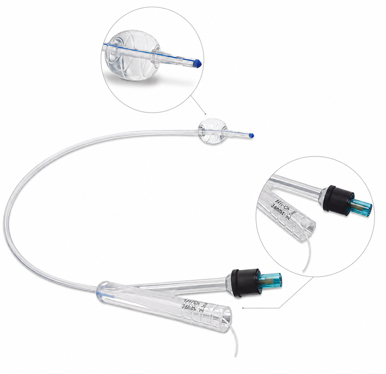 SONDA FOLEY SILICONE 2 VIAS N.